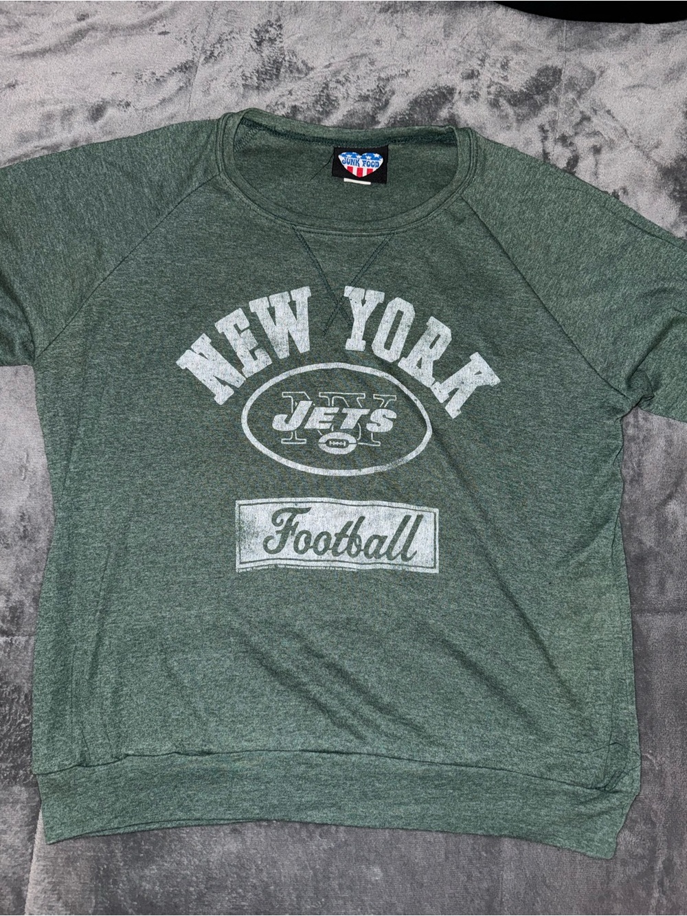 Junk Food Clothing Green New York Jets Football Pullover